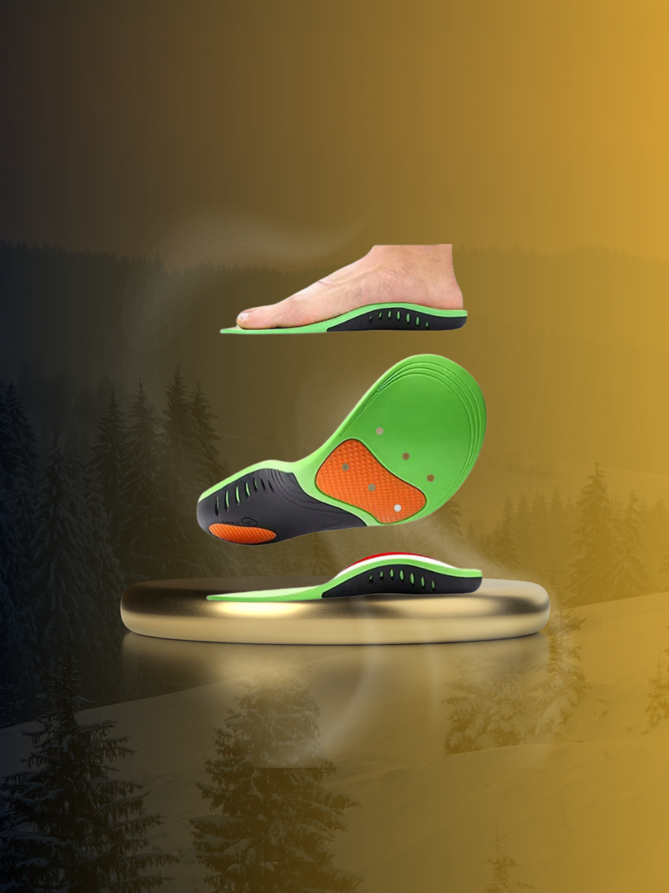 Yüksek Kemer ve Ark Destekli Jel Tabanlık