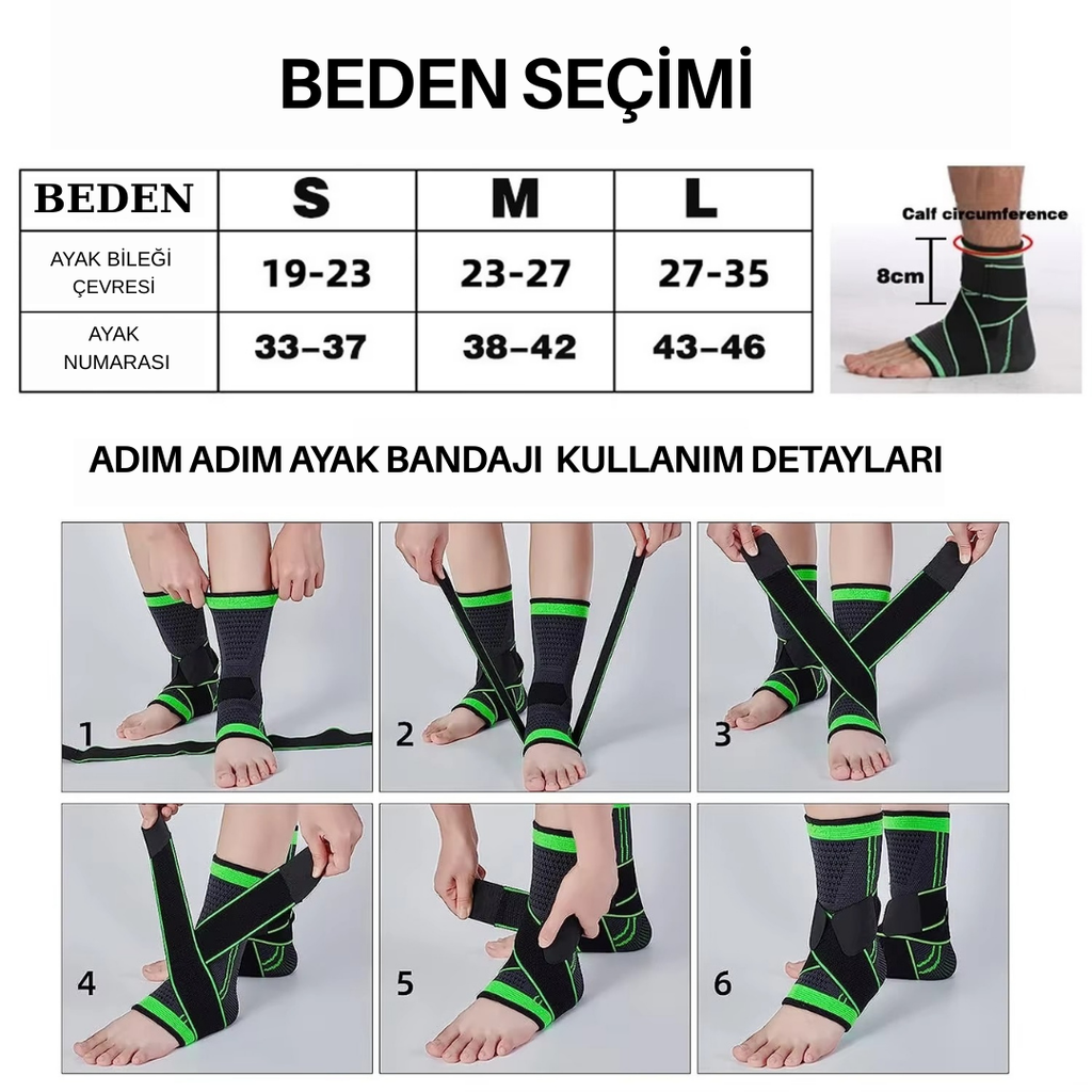 Ayak Bilek Destek Bandı
