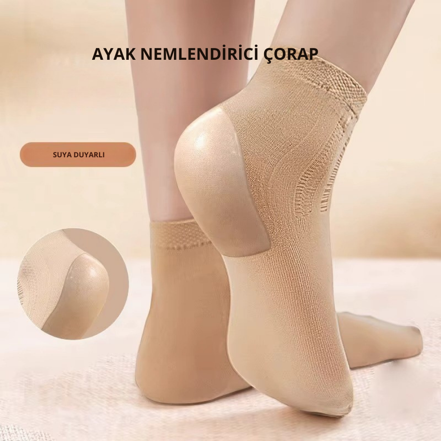 Topuk Nemlendirici Çorap